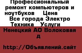 Профессиональный ремонт компьютеров и ноутбуков  › Цена ­ 400 - Все города Электро-Техника » Услуги   . Ненецкий АО,Волоковая д.